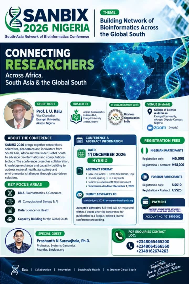 Official SANBIX 2026 Nigeria conference poster